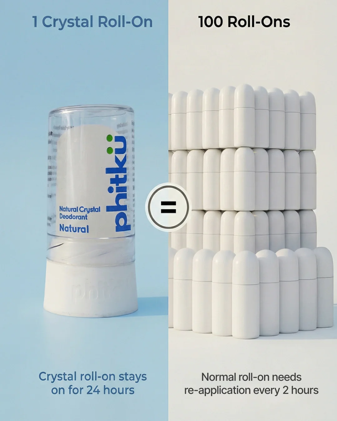 Alum Infused Crystal Roll-On Stick - Natural - Image 4